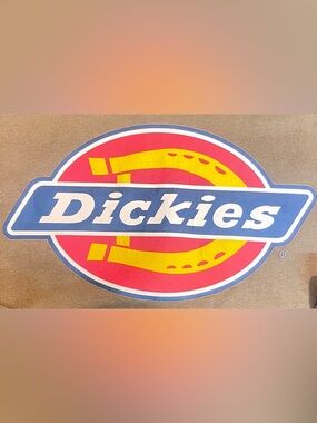 Dickies Big Logo Hoodie Mens Size Medium Military Green Cotton Polyester Pullove